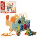 Дитяча розвиваюча іграшка на колесах MD 1256 дерев'яна 21307537 фото 1