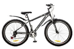 Велосипед 26 Discovery TREK AM 14G DD рама-15 St черно-серо-белый (м) с крылом Pl 2017 1890034 фото