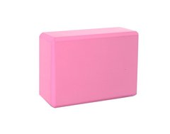 Блок для йоги MS 0858-3 материал EVA (Розовый) 21307638 фото