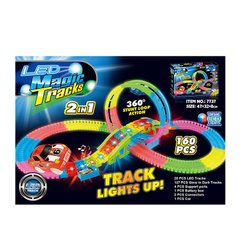 Детский Автотрек "Magic Track" A-Toys 7737 светящийся в темноте 160 деталей 21300034 фото