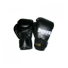 Рукавички боксерські BOXER 10 oz (шкірвініл 0.6мм, нап.-пінопоролон) чорні (код УКТЗЕД 9506) 1950067 фото