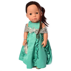 Интерактивная кукла в платье M 5414-15-2 с изучением стран и цифр (Turquoise) 21303916 фото