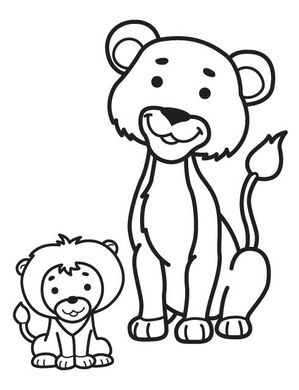 Дитяча книга-розмальовка для малюків "Мавпа" 403143 широкий контур 21307059 фото