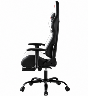 Игровое кресло Bonro 1002G-1 с подставкой для ног, белое 7001205 фото