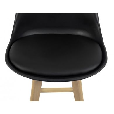 Барный стул со спинкой Bonro B-487 черный 7000097 фото