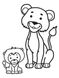 Дитяча книга-розмальовка для малюків "Мавпа" 403143 широкий контур 21307059 фото 3