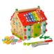 Розвиваюча іграшка будиночок з сортером і ксилофоном MD 2087 дерев'яний 21307538 фото 4