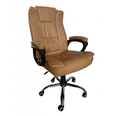 Кресло офисное на колесах Bonro B-612 коричневое 7000410 фото