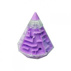 Головоломка 3D-лабіринт F-4 Піраміда (Фіолетовий) 21300197 фото