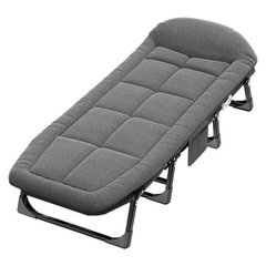 Шезлонг лежак кровать раскладная Bonro B2002-4 темно-серый 7000700 фото