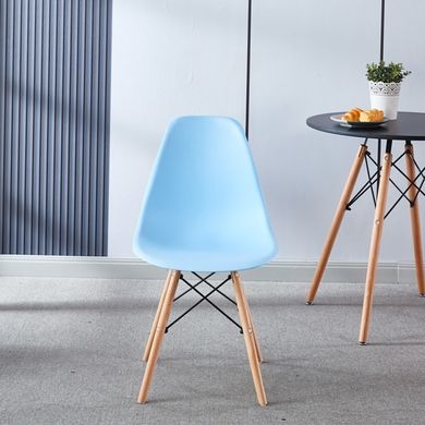 Кресло для кухни на ножках Bonro В-173 Full Kd голубое (3 шт) 7000672 фото