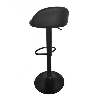Барный стул со спинкой Bonro B-075 черный (черное основание) 7000622 фото