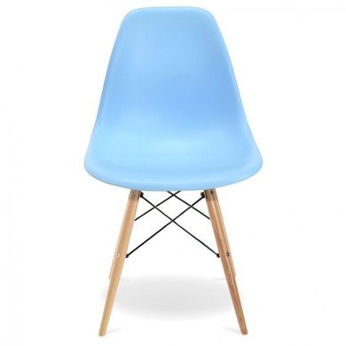 Крісло для кухні на ніжках Bonro В-173 Full Kd голубе (3 шт) 7000672 фото