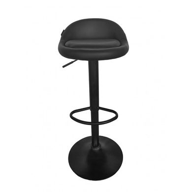 Барный стул со спинкой Bonro B-075 черный (черное основание) 7000622 фото