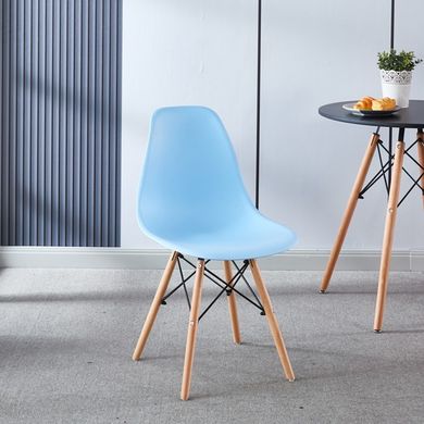 Кресло для кухни на ножках Bonro В-173 Full Kd голубое (3 шт) 7000672 фото