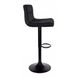 Барный стул со спинкой Bonro B-0106 велюр черный с черным основанием 7000422 фото 10