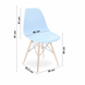 Крісло для кухні на ніжках Bonro В-173 Full Kd голубе (3 шт) 7000672 фото 13
