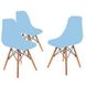 Крісло для кухні на ніжках Bonro В-173 Full Kd голубе (3 шт) 7000672 фото 1