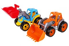 Детский игрушечный большой трактор 1721TXK с подвижными деталями (Оранжевый) 21304350 фото