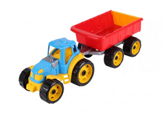Трактор игрушечный с прицепом ТехноК 3442TXK (Зеленый) 21304250 фото