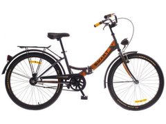 Велосипед 20 Dorozhnik SMART 14G St с багажн. серый с оранжевым (м) 2016 1890068 фото