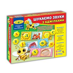 Детская настольная игра "Ищем звуки с пчелками" 82593 на укр. языке 21305277 фото