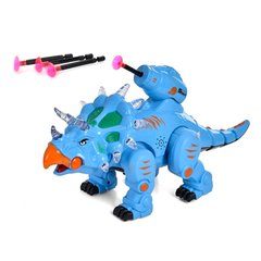 Інтерактивна іграшка Динозавр 5688-28 Стріляє присосками (Синій) 21302030 фото