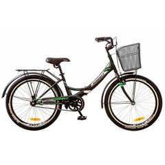 Велосипед 20 Formula SMART 14G рама-13 St черно-зелен. с багажником зад St, с крылом St, с корзиной St 2017 1890169 фото