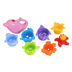 Детская игрушка для ванной "Пирамидка" ТехноК 7396TXK(Blue) (Розовый) 21301330 фото