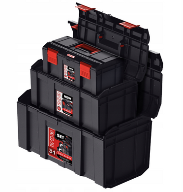 Набір ящиків для інструментів QBRICK REGULAR R-BOX SET: 19+16+13 (5901238253938) 22500124 фото