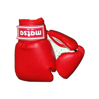 Рукавички боксерські шкіряні, Розмір 12 oz, Колір: червоний Combat Budo 580223 фото