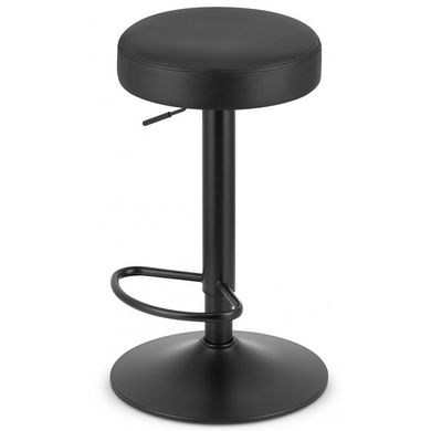 Барний стілець Bonro B-067 чорний з чорною основою 7000349 фото