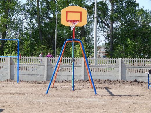 Детский спортивно-игровой комплекс Малыш с баскетбольным щитом 1460115 фото