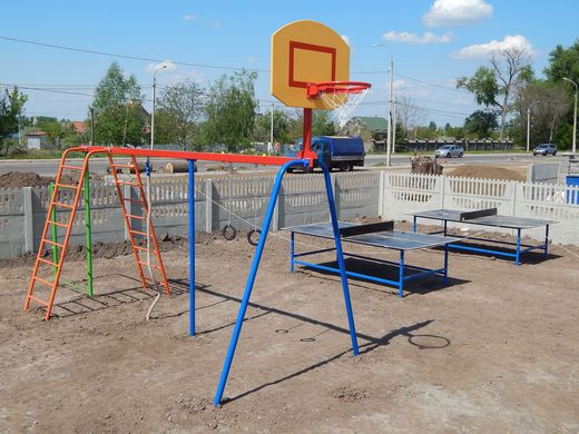 Дитячий спортивно-ігровий комплекс Малюк із баскетбольним щитом 1460115 фото