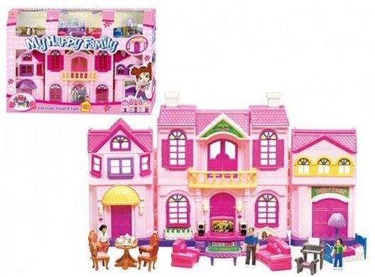 Будиночок для ляльок з меблями 16427 зі світлом 21300730 фото
