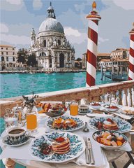 Картина за номерами. Art Craft Сніданок у Венеції 40х50 см 11229-AC 21302648 фото