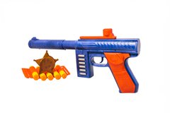 Іграшковий автомат з м'якими кулями M60 PF Golden Gun 909GG (Синій) 21300998 фото