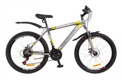 Велосипед 26 Discovery TREK AM 14G DD рама-15 St серо-желтый (м) с крылом Pl 2018 1890409 фото