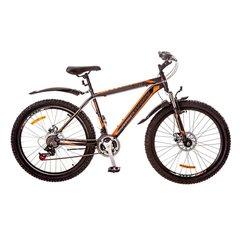 Велосипед 26 Discovery TREK AM 14G DD рама-18 St серо-черно-оранжевый (м) с крылом Pl 2017 1890036 фото