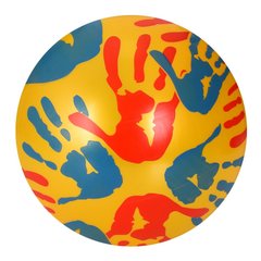 Мяч детский MS 3501, 9 дюймов, рисунок (ладошка), 60-65г, (Yellow) 21300548 фото