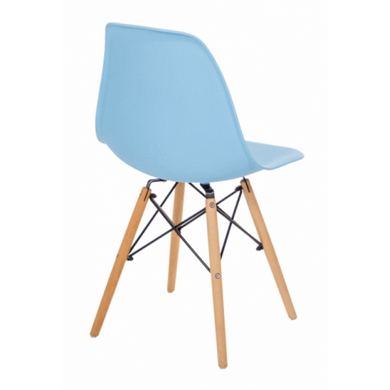 Крісло для кухні на ніжках Bonro В-173 Full Kd голубе (2 шт) 7000673 фото