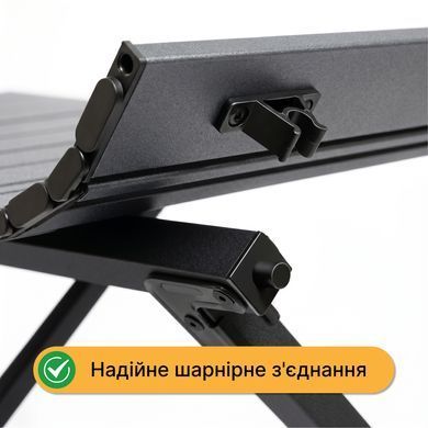 Раскладной туристический стол LEOBRO Camp Black XL (LB-1070) 22500092 фото