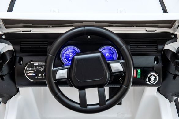 Электромобиль Cabrio Jeep Grand-Rs4 белый 20200355 фото
