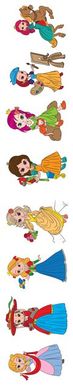 Детская книга-раскраска "Принцессы" 403020 с наклейками 21307061 фото