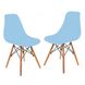 Крісло для кухні на ніжках Bonro В-173 Full Kd голубе (2 шт) 7000673 фото 1