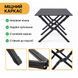 Раскладной туристический стол LEOBRO Camp Black XL (LB-1070) 22500092 фото 8