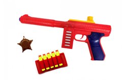 Игрушечный автомат с мягкими пулями M60 PF Golden Gun 909GG (Красный) 21300999 фото
