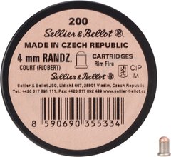 Патрон флобера Sellier & Bellot Randz Curte 4 мм 200 шт/уп V355332 20500995 фото