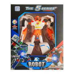 Детский робот-трансформер BW339 "ТОБОТ" пластиковый (Оранжево-белый) 21307691 фото
