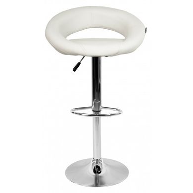 Барний стілець зі спинкою Bonro B-070 білий (2 шт) 7000100 фото